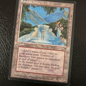 Magic: The Gathering Rainbow Vale Land Card from Fallen Empires.